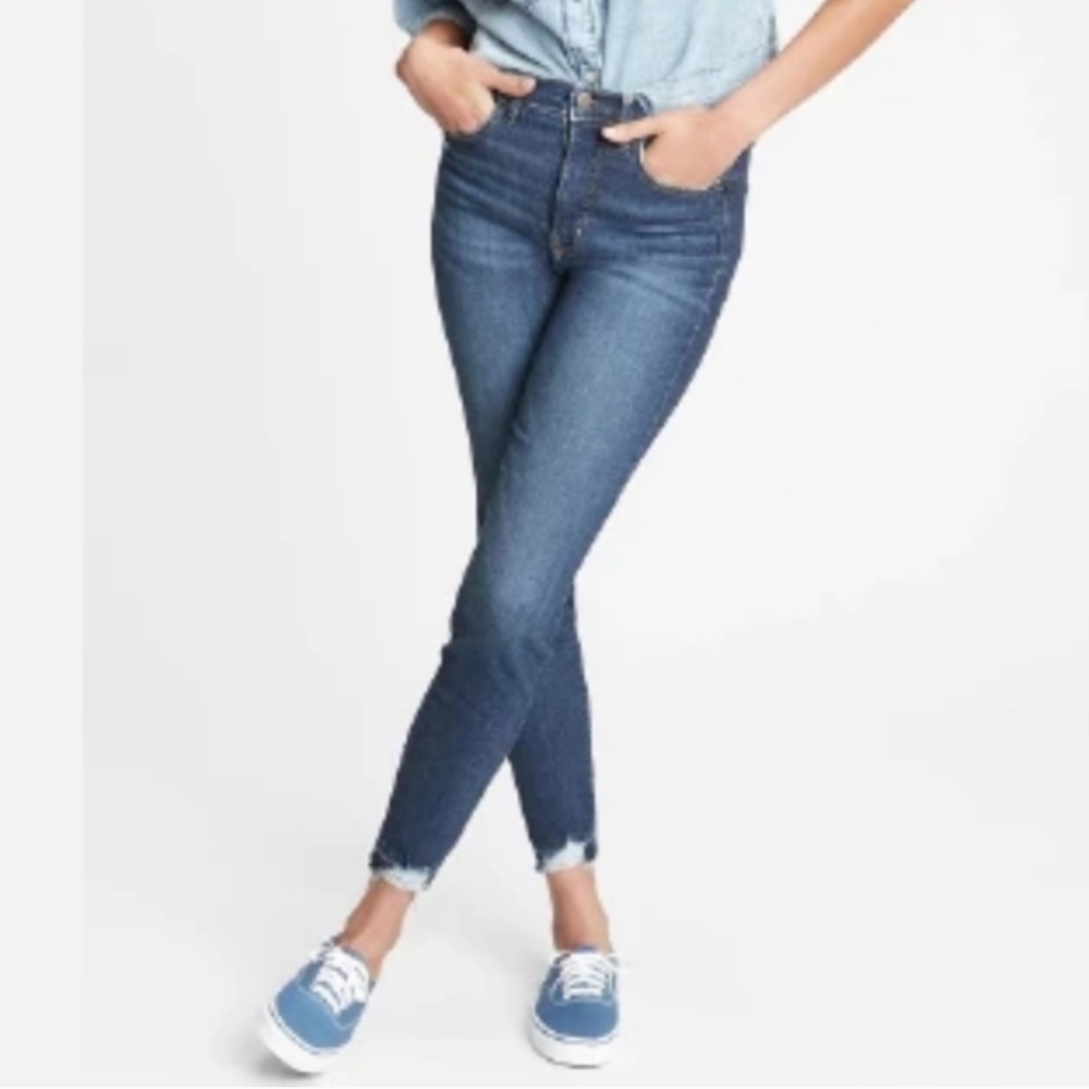 Gap True Skinny Ankle Sky High rise jeans size 25, 0 regular